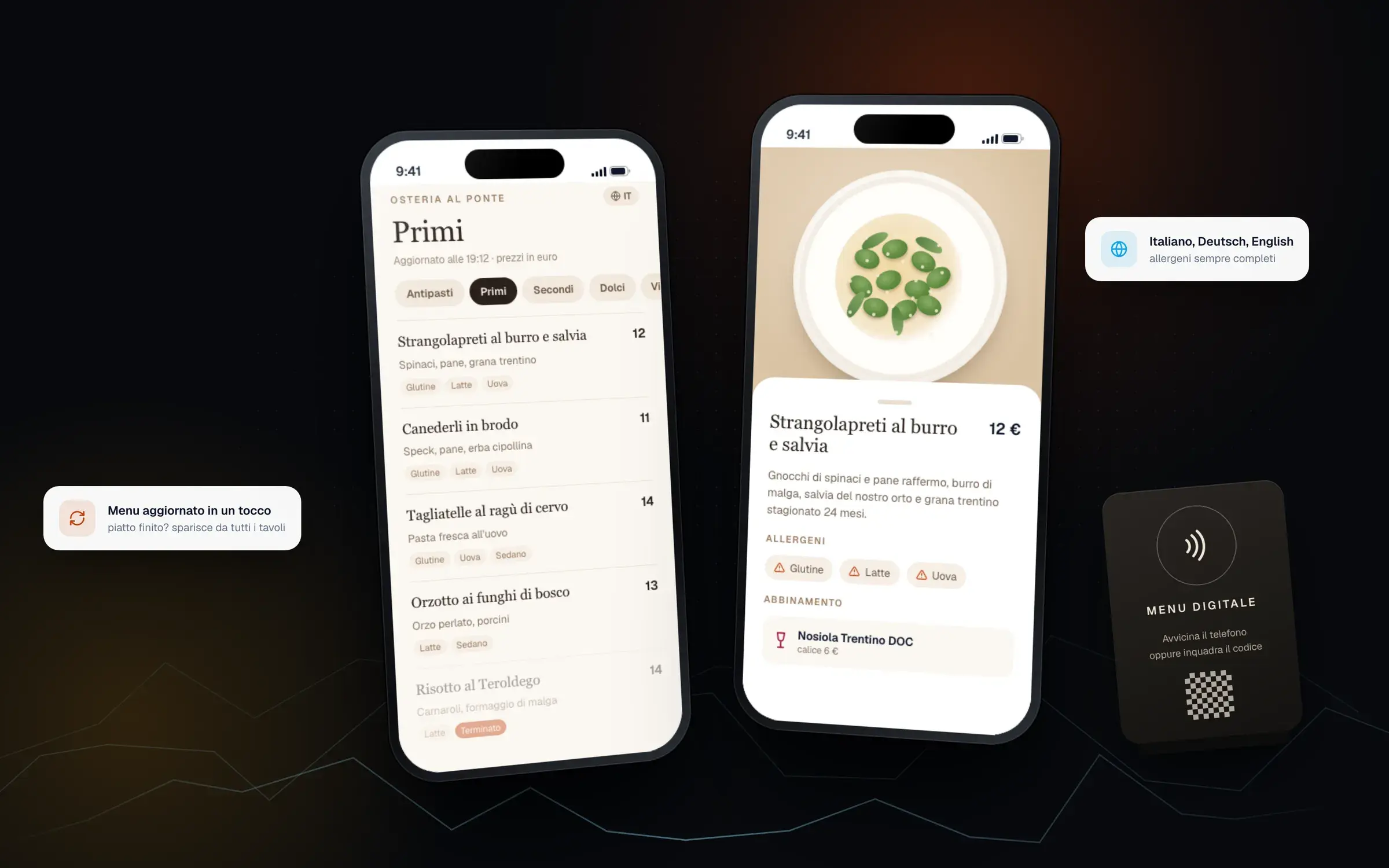 Ciaocarta: Menu digitali per ristoranti